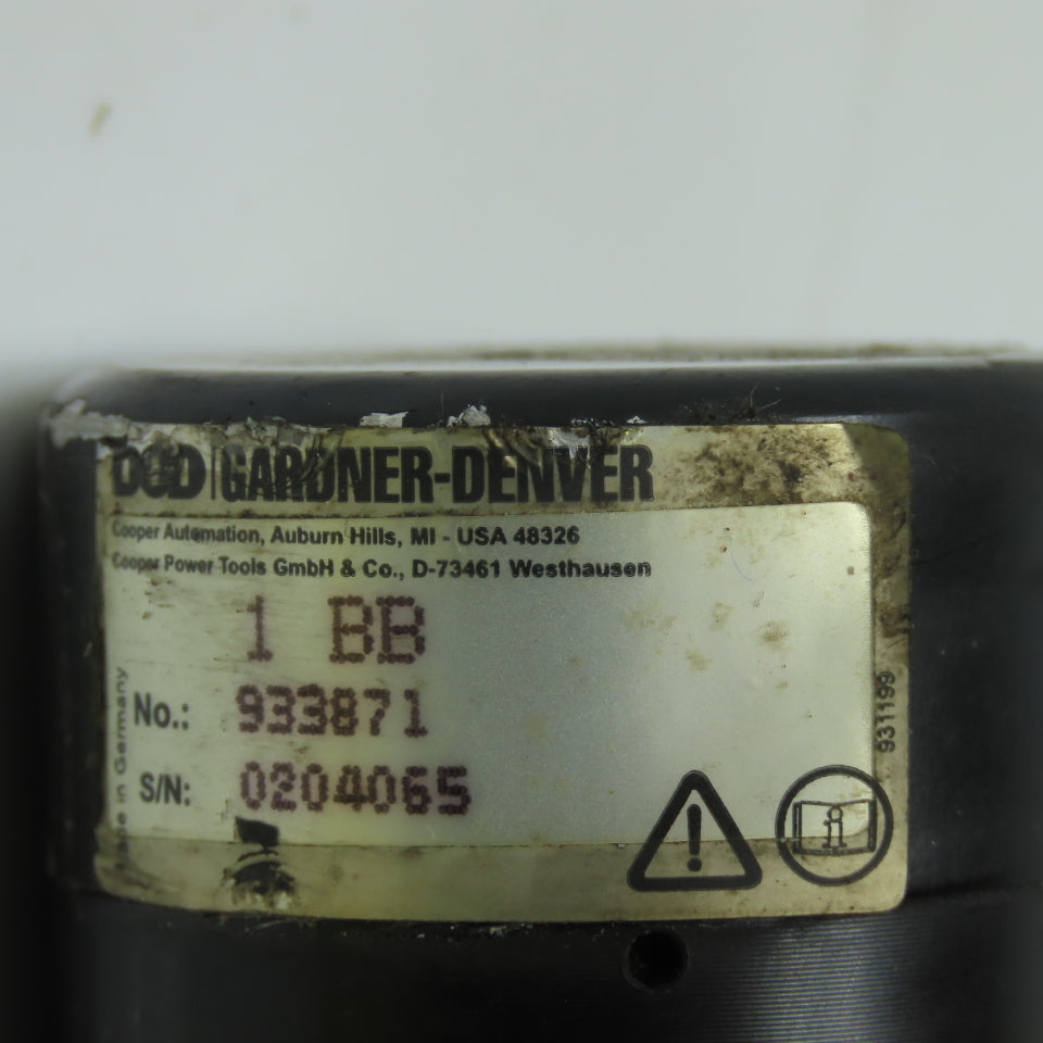 Gardner Denver 1B050A 927342 1BB 933871 Cooper Electric Nutrunner 3/8" Drive