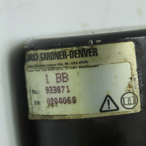 Gardner Denver 1B050A 927342 1BB 933871 Cooper Electric Nutrunner 1/2" Drive