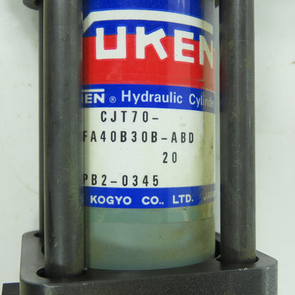 Yuken CJT70-FA40B30B-ABD Double Acting Hydraulic Cylinder 40mm Bore 30mm Stroke