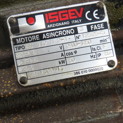 Isgev AS 112 M 2-4 4-3.3kW AC Electric Motor 380-415V 3PH 50HZ 2900-1450RPM