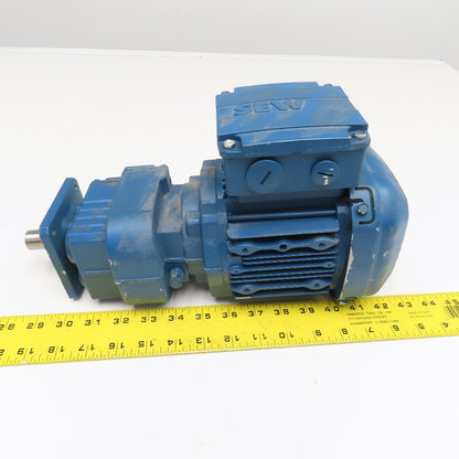 Sew Eurodrive RF07 DRS71S4 4.57:1 Ratio 302RPM Output Gear Motor 0.37kW 50Hz