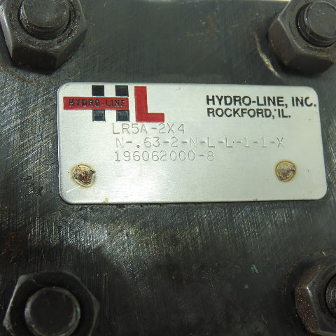 Hydro-Line LR5A-2X4-N-.63-2-N-L-L-1-1-X Double Action Pneumatic Cylinder 2" Bore