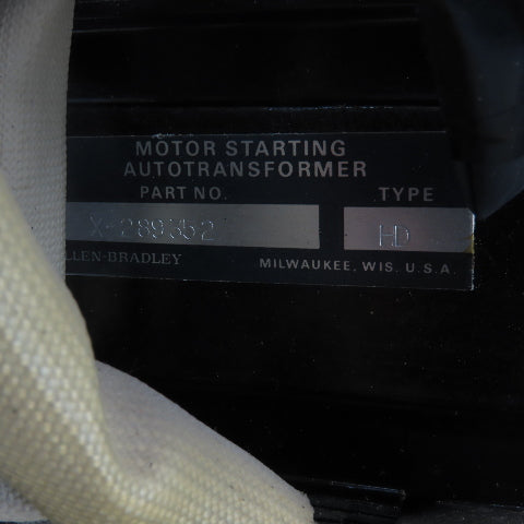 Allen Bradley X-289352 Type HD Motor Starting Autotransformer Hevi-Duty "HD-180"
