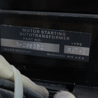 Allen Bradley X-289352 Type RST-3 Motor Starting Autotransformer Hevi HD-180