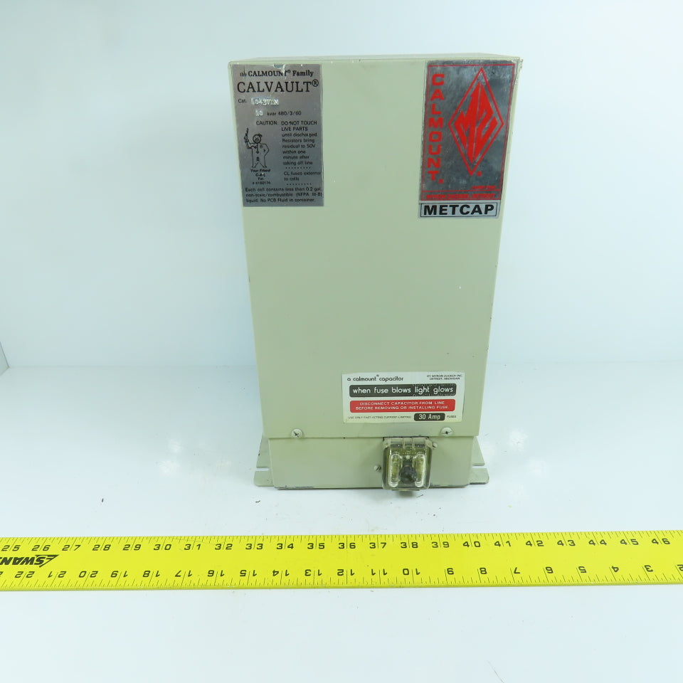 Calmount 1043VLM Calvault 10 kvar Capacitor 480V 6PH 60HZ