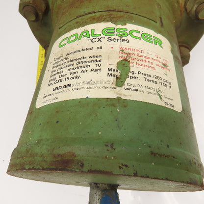 Van Air Model 450 CX Series 2" NPT Coalescer Air Dryer 200MWP 300°F