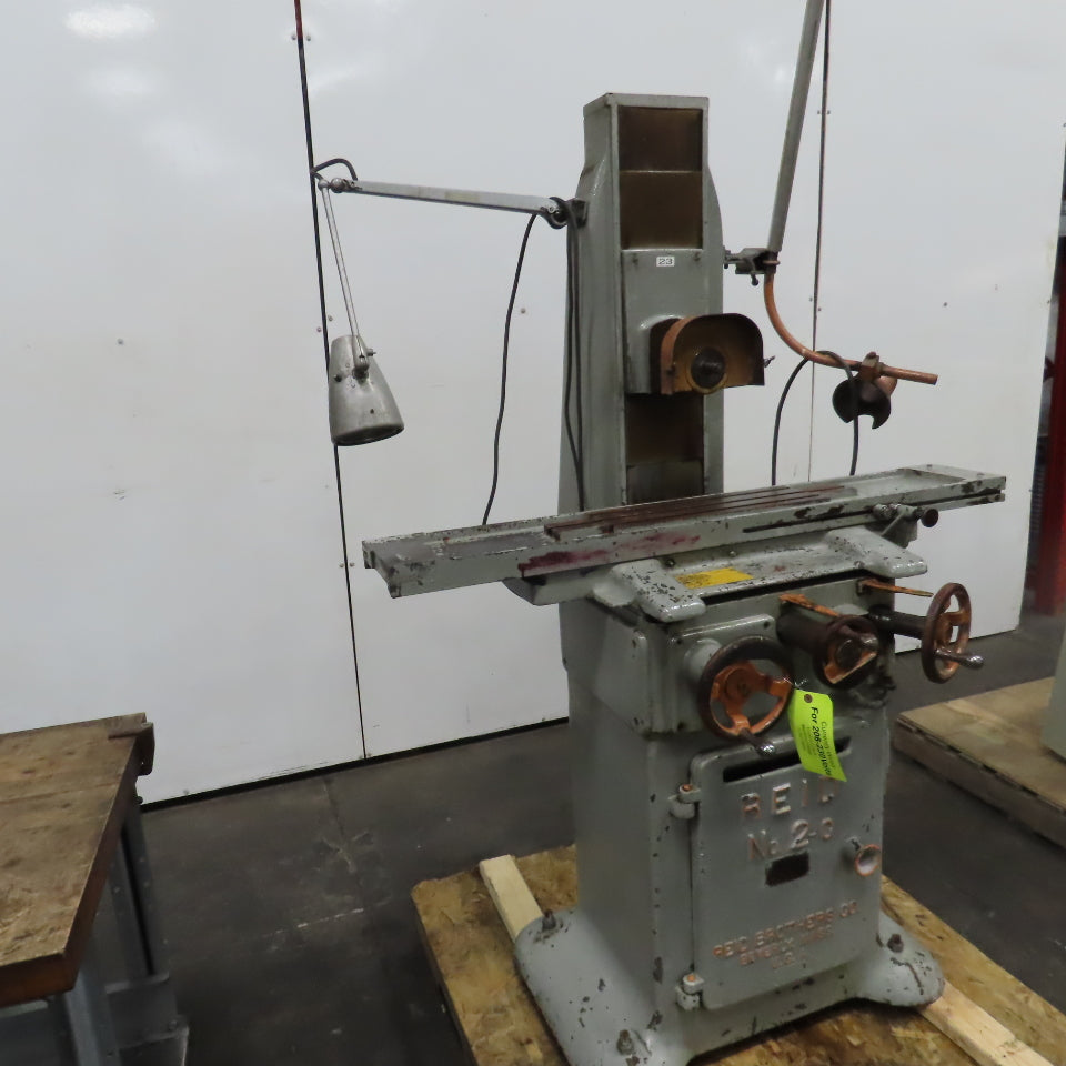 Reid Brothers No. 2-C Hand Feed Surface Grinder 26" x 6" Table 230/460V 3PH