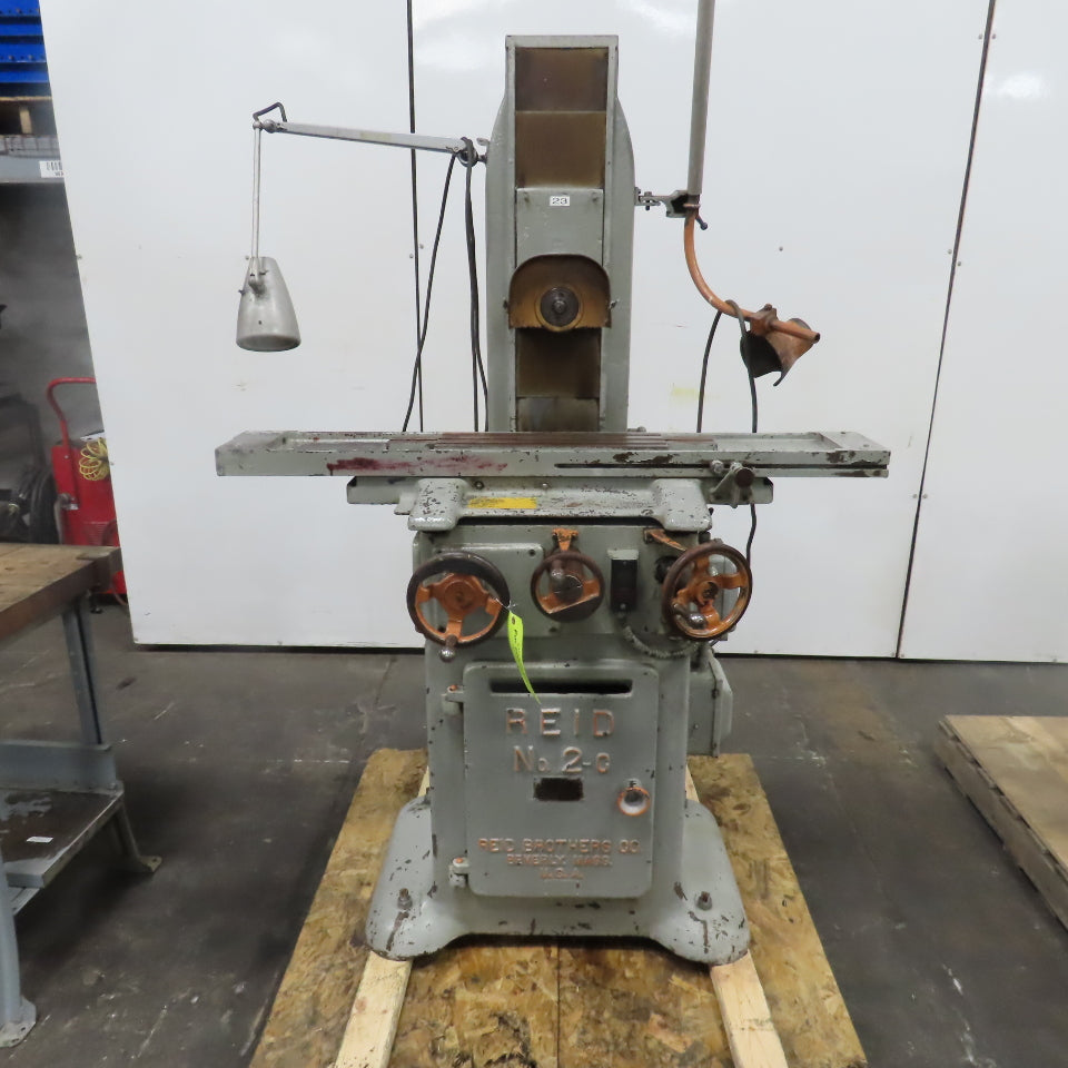 Reid Brothers No. 2-C Hand Feed Surface Grinder 26" x 6" Table 230/460V 3PH