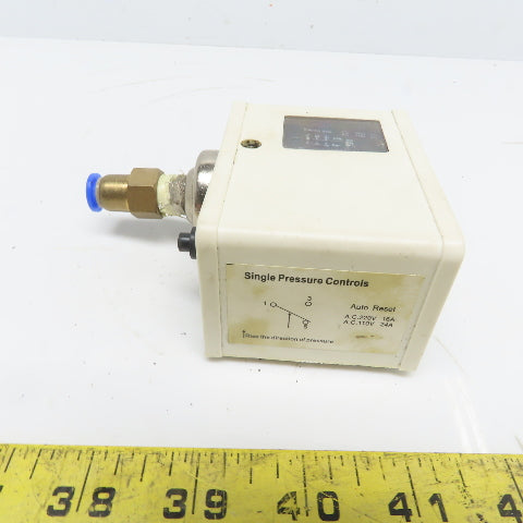 Adjustable Pressure Switch 14 to 43 PSI 1/4" NPT 110/220V