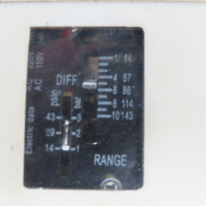 Adjustable Pressure Switch 14 to 43 PSI 1/4" NPT 110/220V