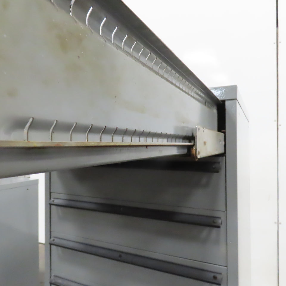 Lista 9 Drawer Industrial Small Parts Tool Storage Cabinet 28 x 28 x 60" Painted