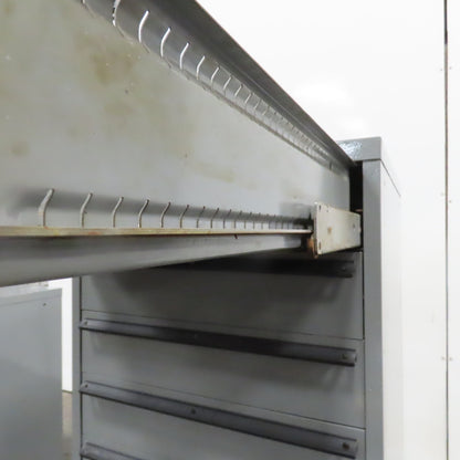 Lista 9 Drawer Industrial Small Parts Tool Storage Cabinet 28 x 28 x 60" Painted