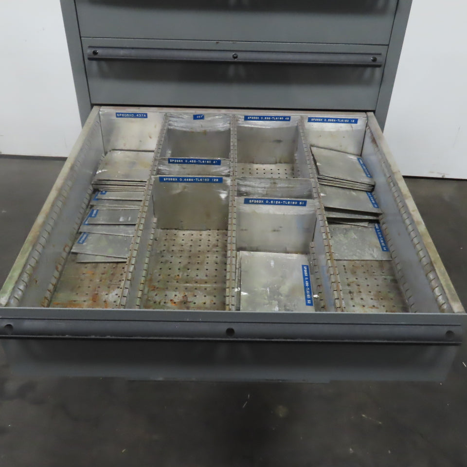 Lista Style 9 Drawer Industrial Small Parts Tool Storage Cabinet 28 x 28 x 60"