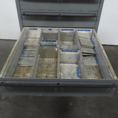 Lista Style 9 Drawer Industrial Small Parts Tool Storage Cabinet 28 x 28 x 60"
