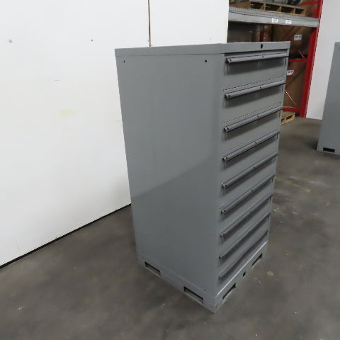 Lista Style 9 Drawer Industrial Small Parts Tool Storage Cabinet 28 x 28 x 60"