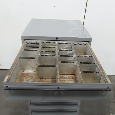 Lista Style 9 Drawer Industrial Small Parts Tool Storage Cabinet 28 x 28 x 60"