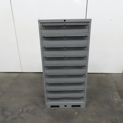 Lista Style 9 Drawer Industrial Small Parts Tool Storage Cabinet 28 x 28 x 60"