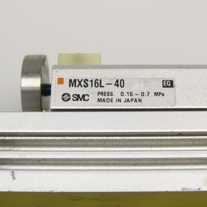 SMC MXS16L-40 Dual Rod Air Slide Table Plate 35mm Stroke