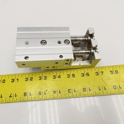 SMC MXS16L-40 Dual Rod Air Slide Table Plate 35mm Stroke