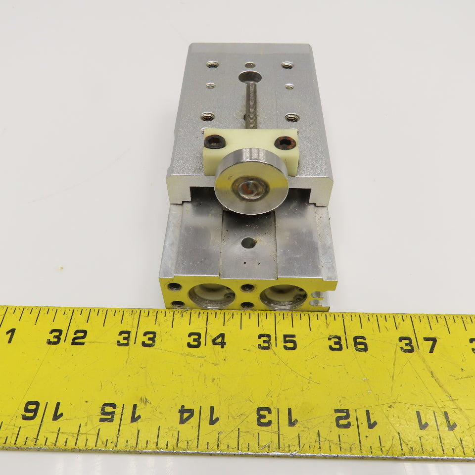 SMC MXS16L-40 Dual Rod Air Slide Table Plate 35mm Stroke