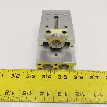 SMC MXS16L-40 Dual Rod Air Slide Table Plate 35mm Stroke