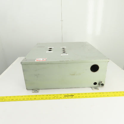 Delta 24" x 24" x 9" Steel Electrical Enclosure W/ Backplate & Hinged Door