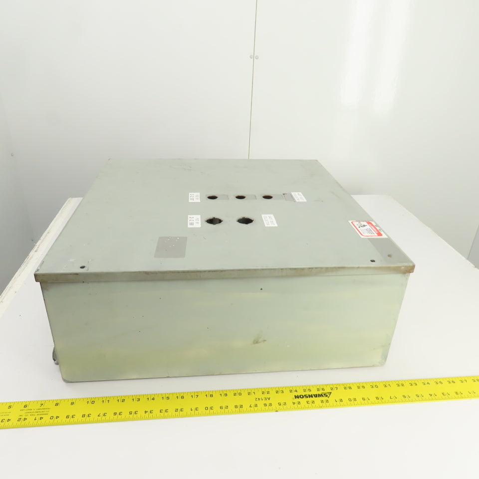 Delta 24" x 24" x 9" Steel Electrical Enclosure W/ Backplate & Hinged Door