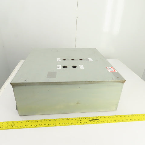 Delta 24" x 24" x 9" Steel Electrical Enclosure W/ Backplate & Hinged Door