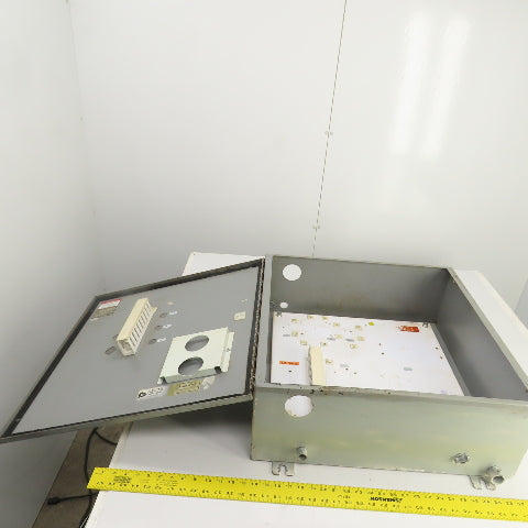 Delta 24" x 24" x 9" Steel Electrical Enclosure W/ Backplate & Hinged Door