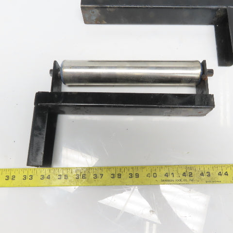 8" x1-1/2" Diameter Load Work Support Rollers Wood Steel Saws Lot of 2