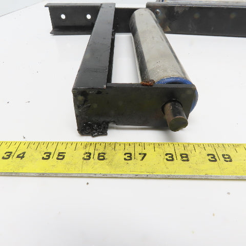 8" x1-1/2" Diameter Load Work Support Rollers Wood Steel Saws Lot of 2