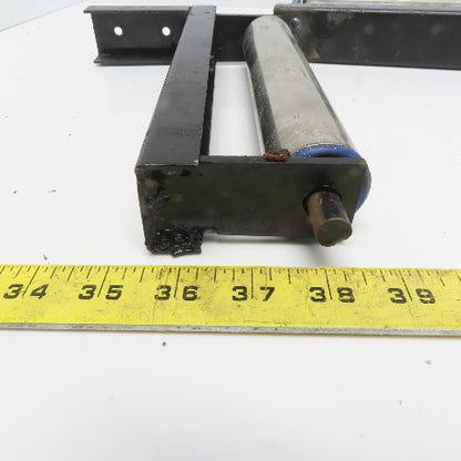 8" x1-1/2" Diameter Load Work Support Rollers Wood Steel Saws Lot of 2