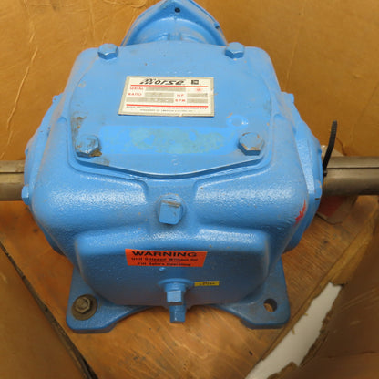 Morse 8M 1-LR-D 1:1 Ratio 1750RPM Input 53.5Hp Max Spiral Bevel Gear Reducer
