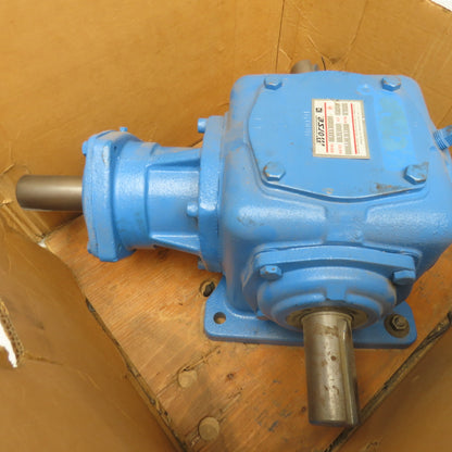Morse 8M 1-LR-D 1:1 Ratio 1750RPM Input 53.5Hp Max Spiral Bevel Gear Reducer