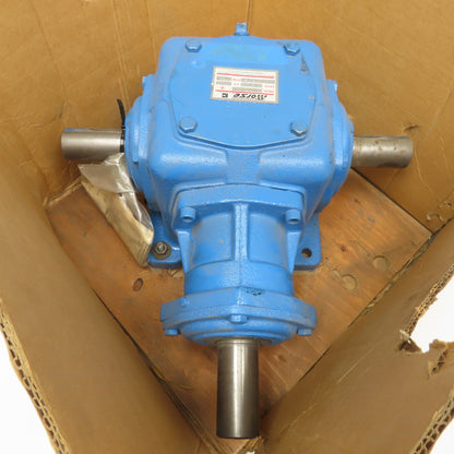 Morse 8M 1-LR-D 1:1 Ratio 1750RPM Input 53.5Hp Max Spiral Bevel Gear Reducer