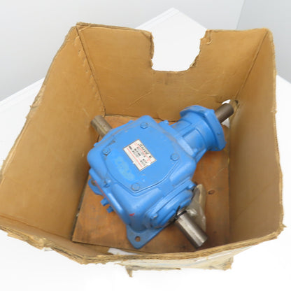 Morse 8M 1-LR-D 1:1 Ratio 1750RPM Input 53.5Hp Max Spiral Bevel Gear Reducer