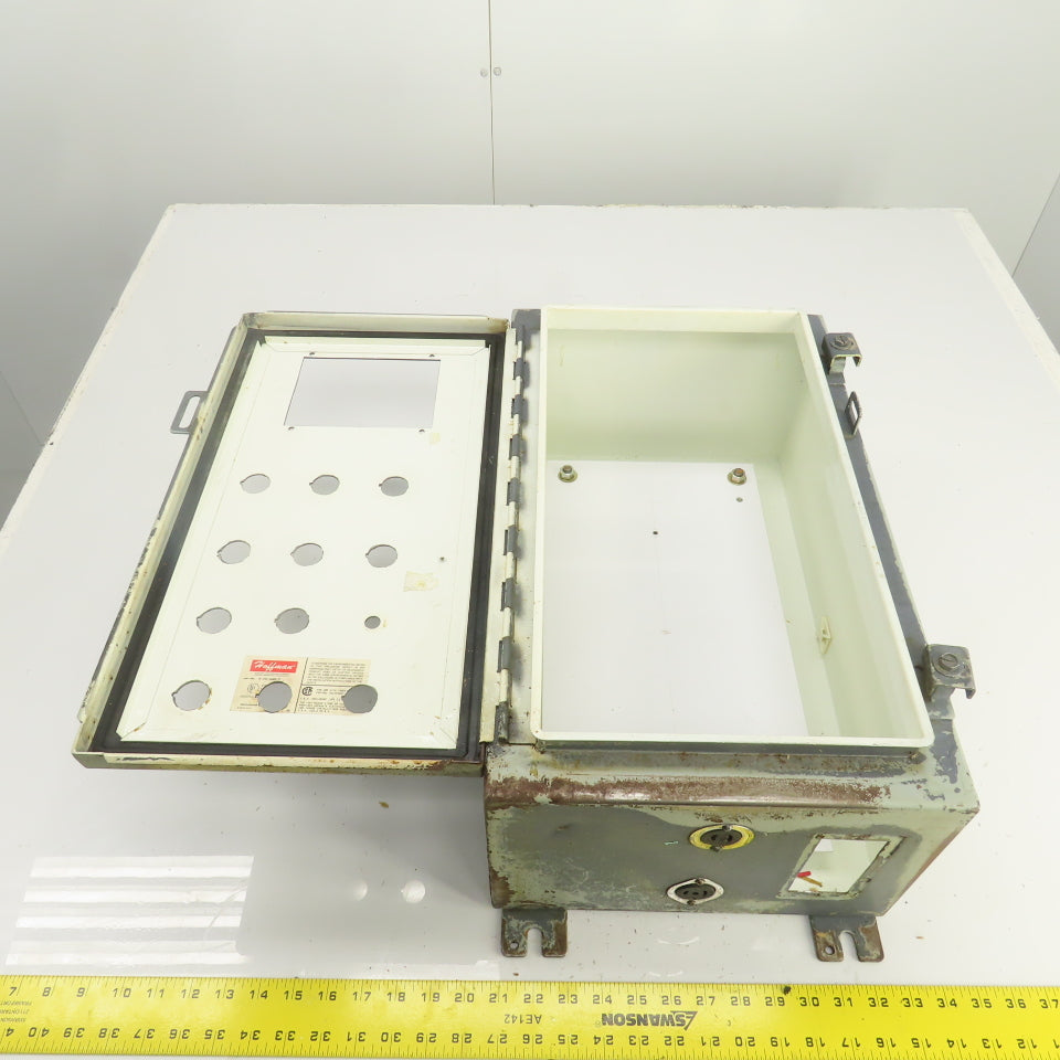Hoffman A-201208LP 20" x 12" x 8" Electrical Enclosure W/ Backplate Type 12, 13