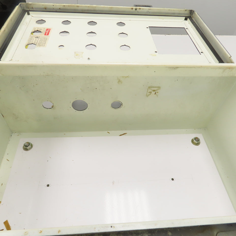 Hoffman A-201208LP 20" x 12" x 8" Electrical Enclosure W/ Backplate Type 12, 13