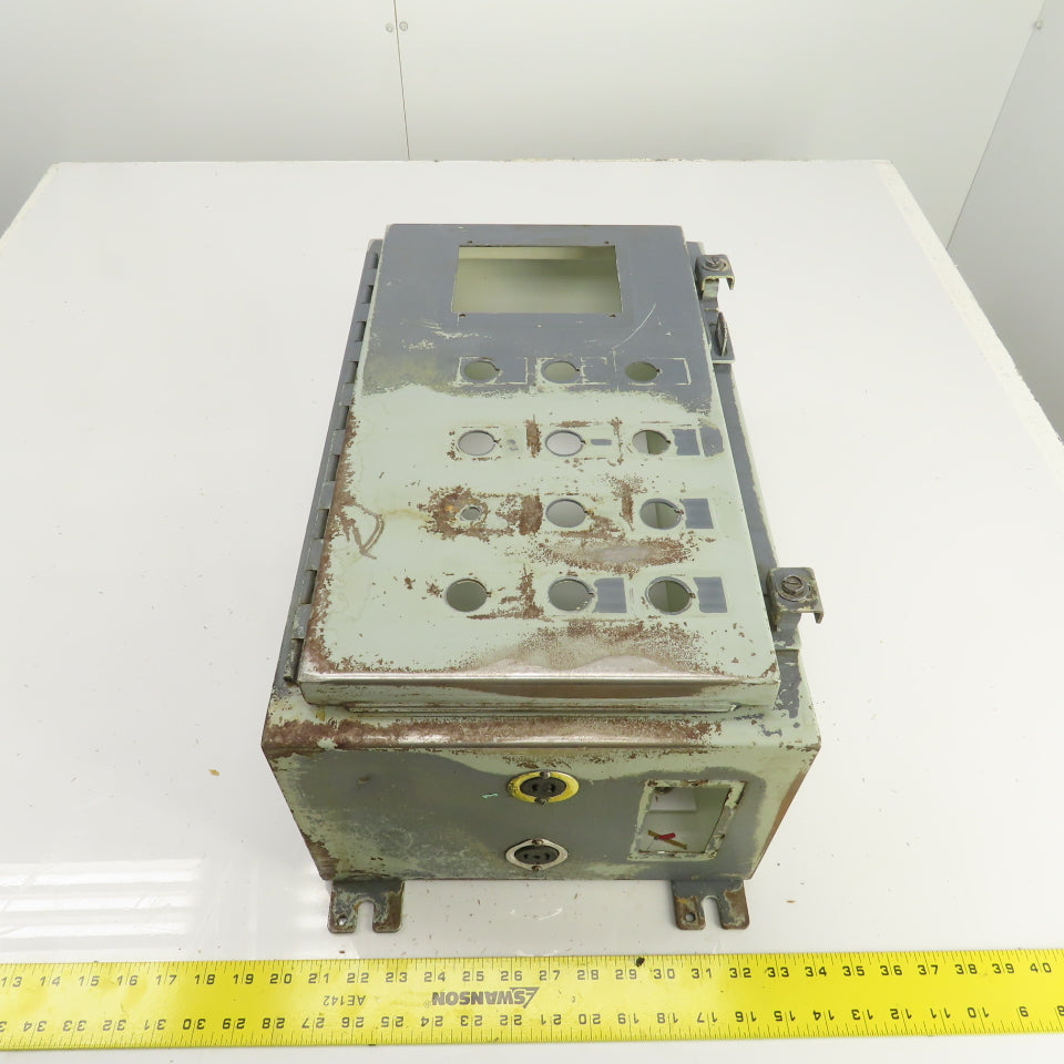 Hoffman A-201208LP 20" x 12" x 8" Electrical Enclosure W/ Backplate Type 12, 13