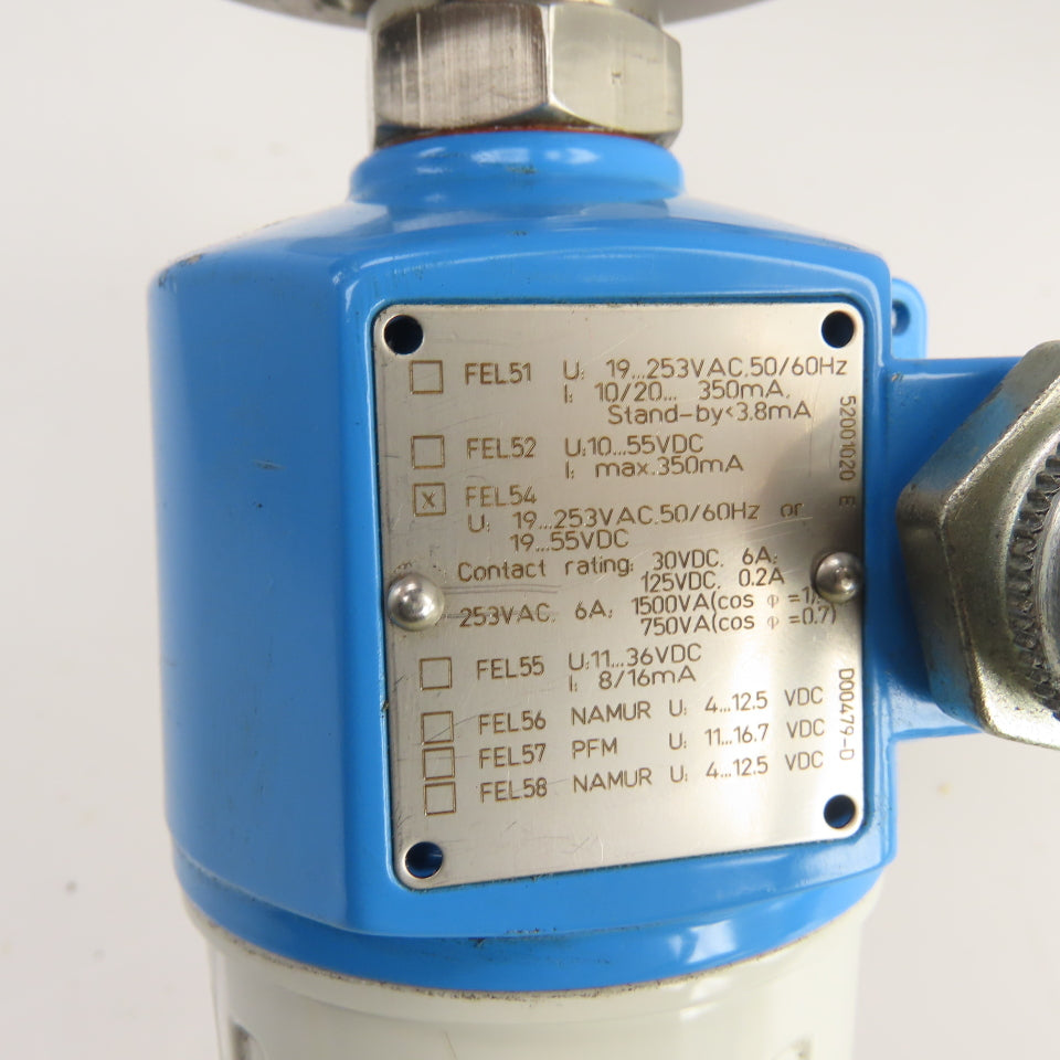 Endress Hauser IP66/IP67/NEMA Conductivity Sensor Level Switch 55VDC 50/60Hz