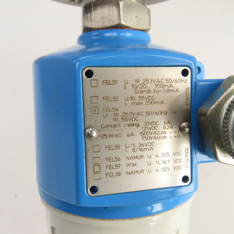 Endress Hauser IP66/IP67/NEMA Conductivity Sensor Level Switch 55VDC 50/60Hz