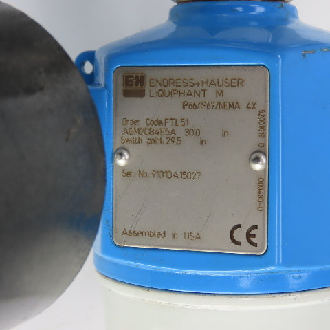 Endress Hauser IP66/IP67/NEMA Conductivity Sensor Level Switch 55VDC 50/60Hz