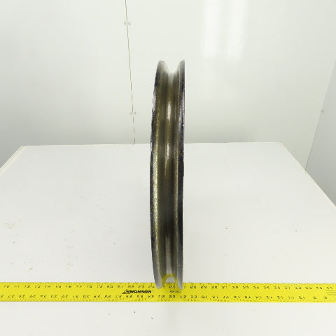 500mm / 19-7/8" OD Steel Cable Wire Rope Pulley 2" Bore 51mm OAW (20-5/8)