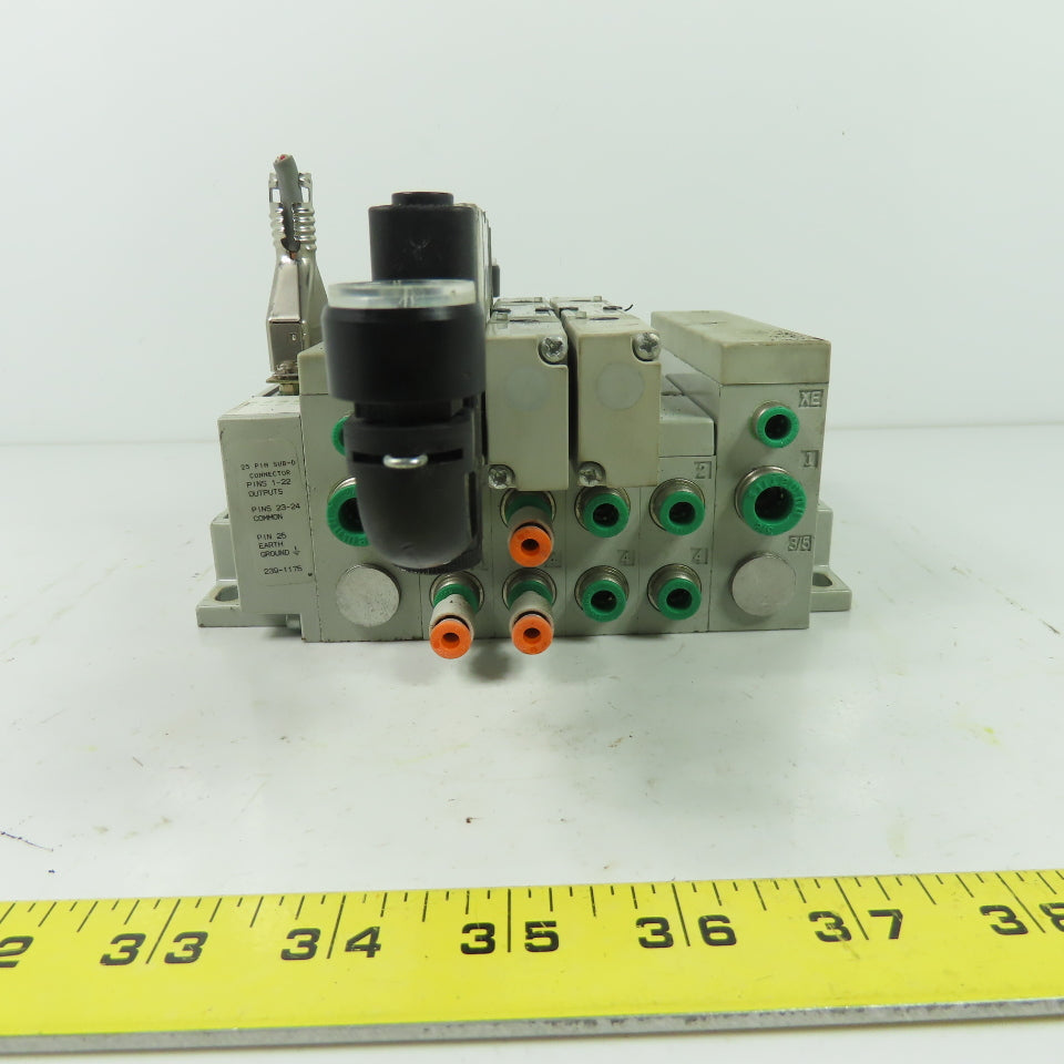 Numatics 051BA400M000061 Solenoid Valve Manifold Block 120PSI 24VDC