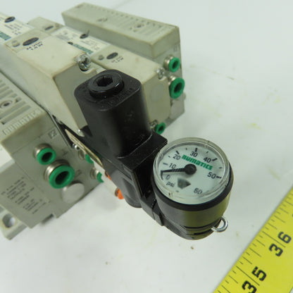 Numatics 051BA400M000061 Solenoid Valve Manifold Block 120PSI 24VDC