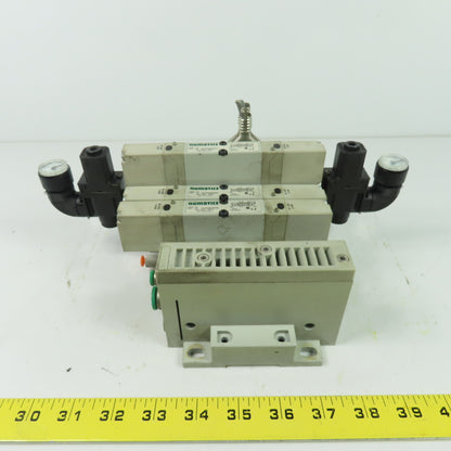 Numatics 051BA400M000061 Solenoid Valve Manifold Block 120PSI 24VDC