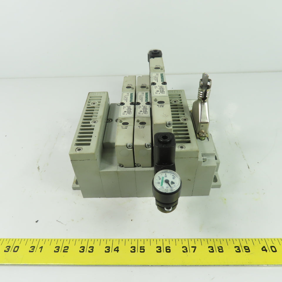 Numatics 051BA400M000061 Solenoid Valve Manifold Block 120PSI 24VDC