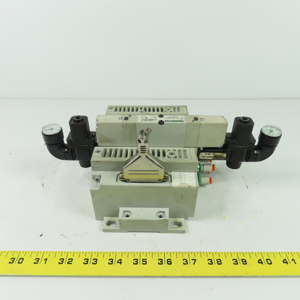 Numatics 051BA400M000061 Solenoid Valve Manifold Block 120PSI 24VDC