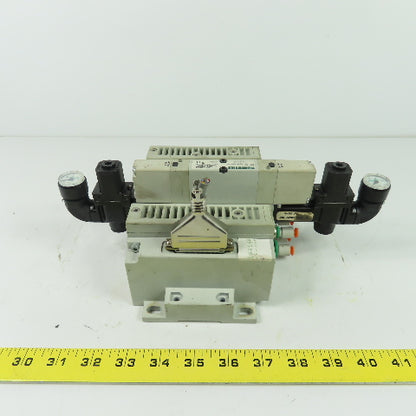 Numatics 051BA400M000061 Solenoid Valve Manifold Block 120PSI 24VDC