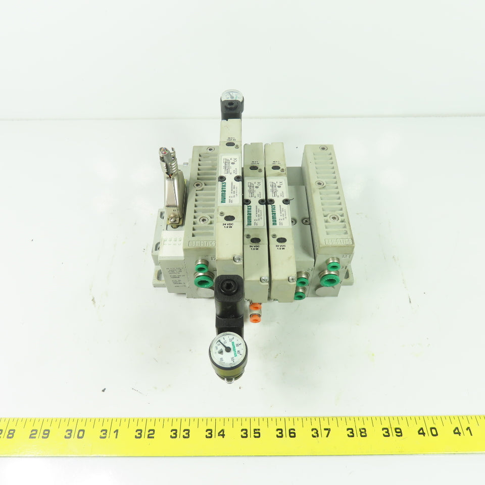 Numatics 051BA400M000061 Solenoid Valve Manifold Block 120PSI 24VDC